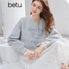 Женская толстовка Betu с вышивкой букв и кружевными рукавами