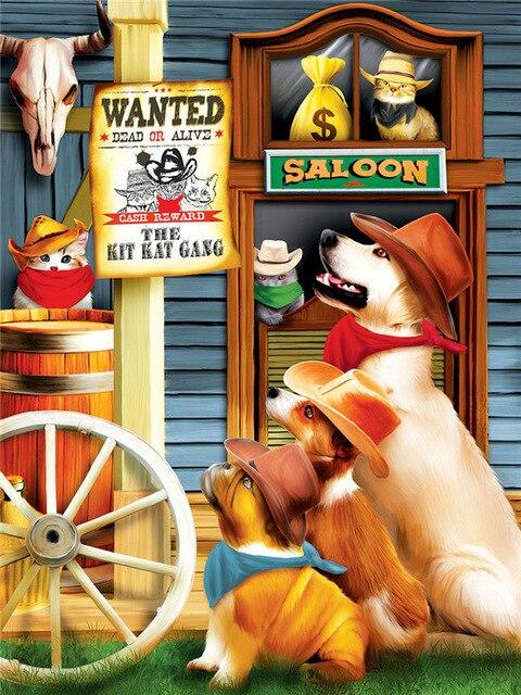 5D полная квадратная алмазная живопись собака ремесленная Алмазная вышивка животное Алмазная мозаика Приморский рукоделие домашний декор