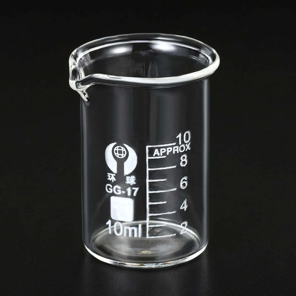 Thicken Glass Low Form Beakers 10ml 25ml 50ml 100ml 150ml Measuring Beaker Chemistry Lab