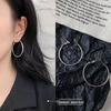 «Крупные круглые серьги в европейском и американском стиле для женщин – легкие, роскошные, элегантные и модные украшения»