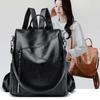 New Anti-theft PU Leather Backpack Women Fashion Vintage Shoulder Bag Ladies High Capacity Travel Backpack Girls School Bag