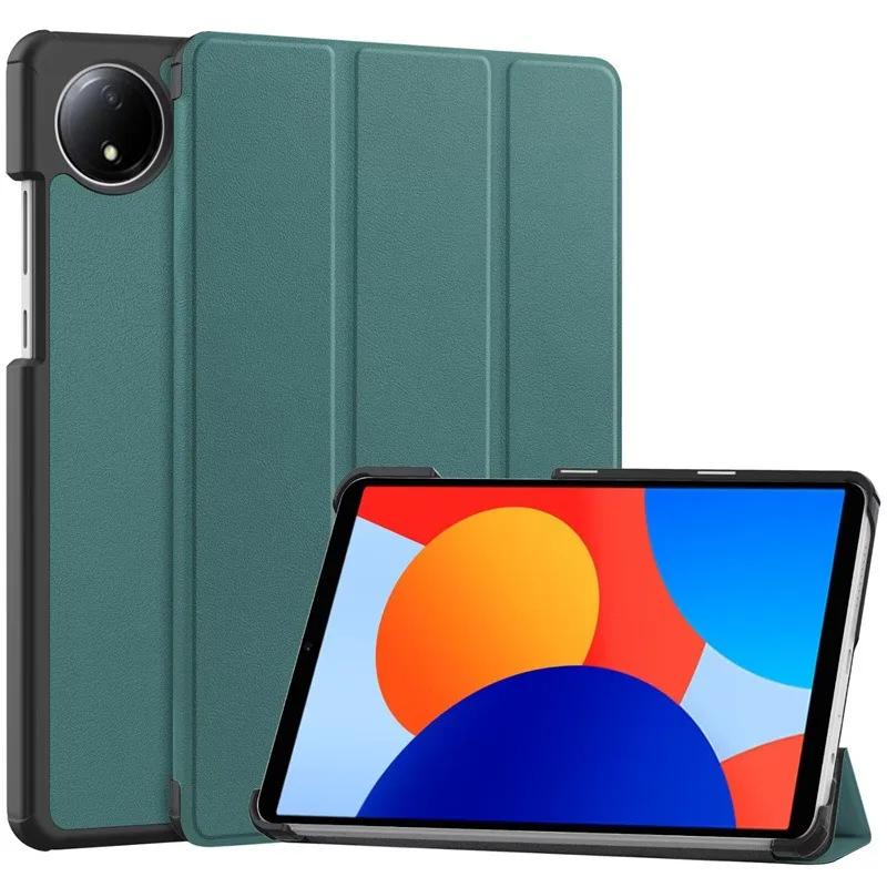 Чехол для Xiaomi Redmi Pad SE 8.7 2024, новый чехол-подставка из искусственной кожи с тремя складками, чехол-подставка для планшета, чехол для redmi pad se 8.7 дюймов, умный чехол