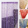Solid Color Rose Flower String Curtain Room Divider Tassel Window Curtain Door Curtain  Home Decor