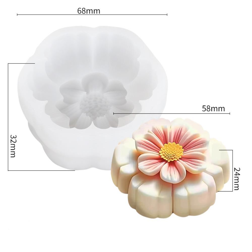 3D Flower Shape Flower Silicone Molds Ice Pastry Baking Tool Jelly Candy Moulds DIY Sugarcraft Silicone Soap Mold Kitchen