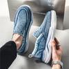 Мода Новые Мужские Джинсовые Туфли 2024 Лето Новые Мужские Низкие Кеды Дышащие Холщовые Легкие Туфли для Ходьбы Вулканизированная Обувь