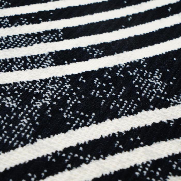 Modern Scandinavian Living Room Rug Black 190x240