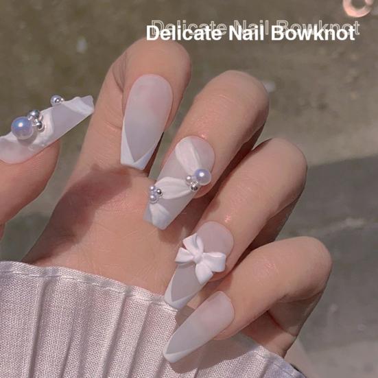 Yousheng 50 шт./компл. украшения для ногтей с гравировкой 3D-эффекта, мини-банты для украшения ногтей, аксессуары для ногтей для женщин