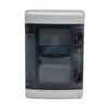 IP66 Proof Distribution Box 4 Way DIN Rail Transparent Cover Junction Protection Case