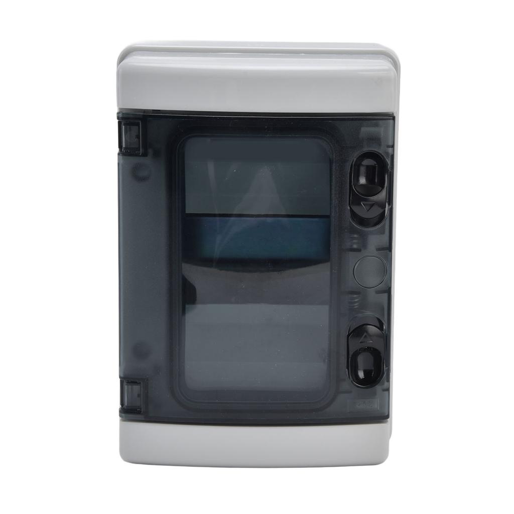 IP66 Proof Distribution Box 4 Way DIN Rail Transparent Cover Junction Protection Case