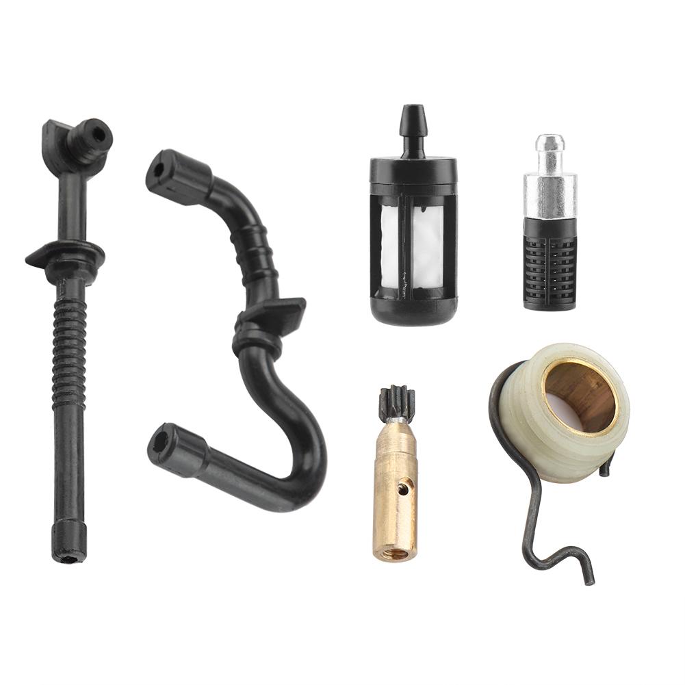 Для Stihl MS180 MS170 018 017 Масляный насос бензопилы с червячной передачей, комплект фильтров топливного шланга