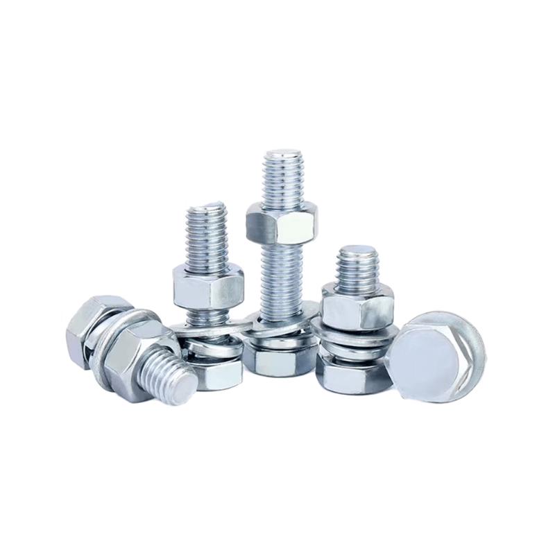 Galvanized Grade 4.8 Hex Bolt, Nut & Washer Set