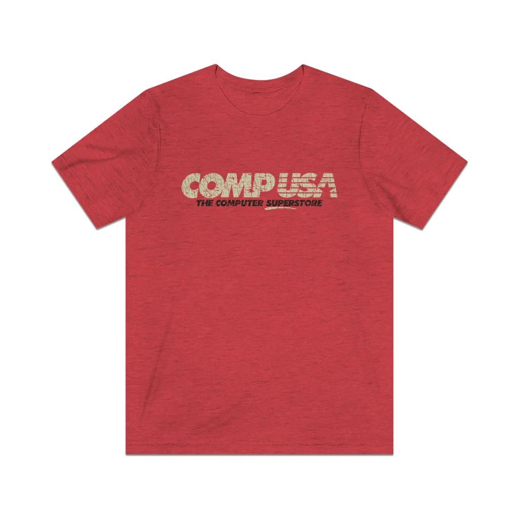 Мужская футболка CompUSA 1984 года, винтажная