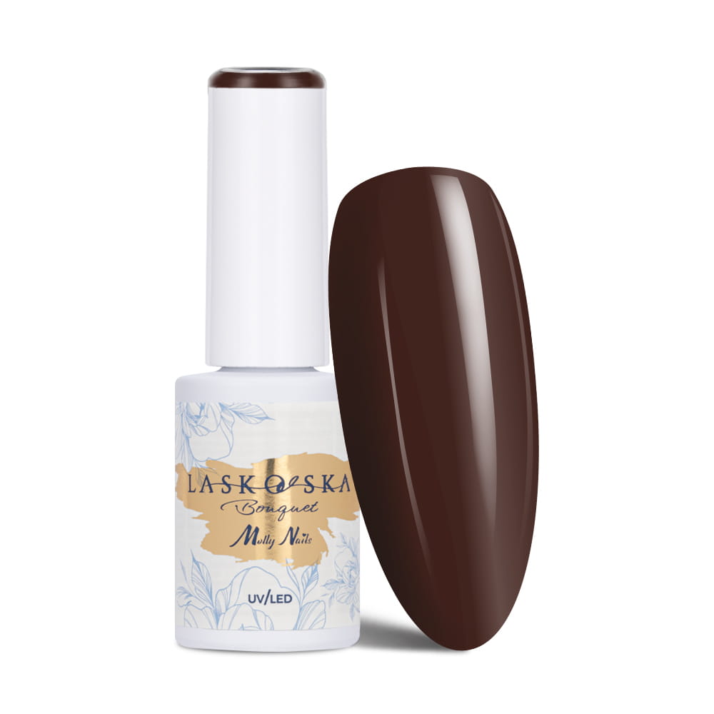 Lakier Hybrydowy Led/Uv Gel Polish Molly Nails @Bouquet By Laskovska Brown Pampas Hema/Di-Hema Free 7G