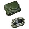 For Fujifilm X Half Camera Case Buffalo Texture Leather Protective Cover with Battery Opening