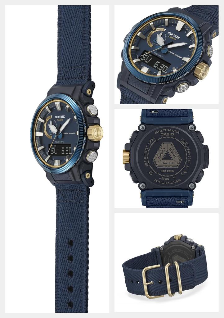 Часы Protrek ЧАСЫ 50TH ANNIVERSARY Модель Radio Solar Blue x Gold [Casio] []CASIO PRW-61SS-2JR Мужские