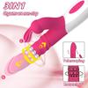 Rabbit Vibrator for Women Vagina G-Spot Nipple Clitoris Stimulator Thrusting Telescopic Rotating Dildo for Adult Sexy Toys