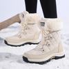 TUINANLE Warm Winter Boots Women Cotton Shoes High Top Snow Boots Fashion Mother Plush Shoes