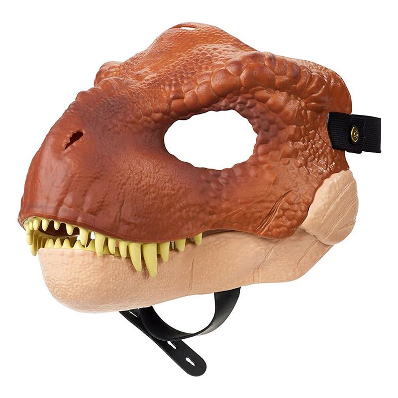New Movable Jaw Dino Mask Dragon Mask Moving Jaw Dinosaur Decor Mask For Halloween Party Cosplay Mask Decoration Funny Toy