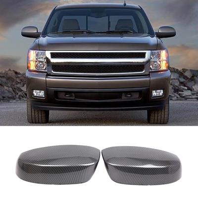 Автостайлинг Черные накладки на боковые зеркала заднего вида для Chevy Tahoe Silverado Sierra Пикап