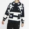 Nike SB Icon Fleece Crew Skateboarding Sweatshirt Мужские топы Черный Белый BV0878-060
