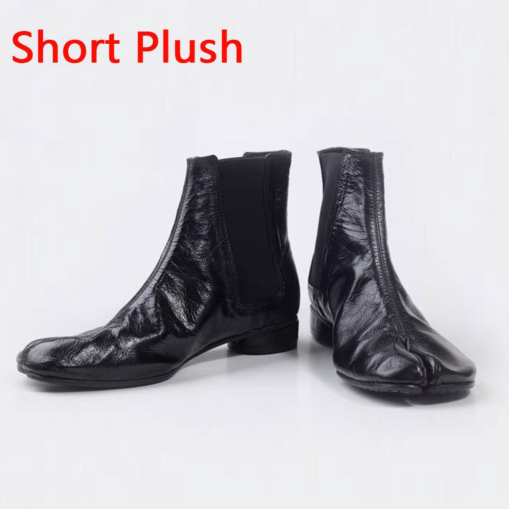 Ботильоны из мягкой кожи с разрезным носком и круглым низким каблуком для женщин, весна-осень, новый стиль, удобные эластичные ботильоны на толстом каблуке