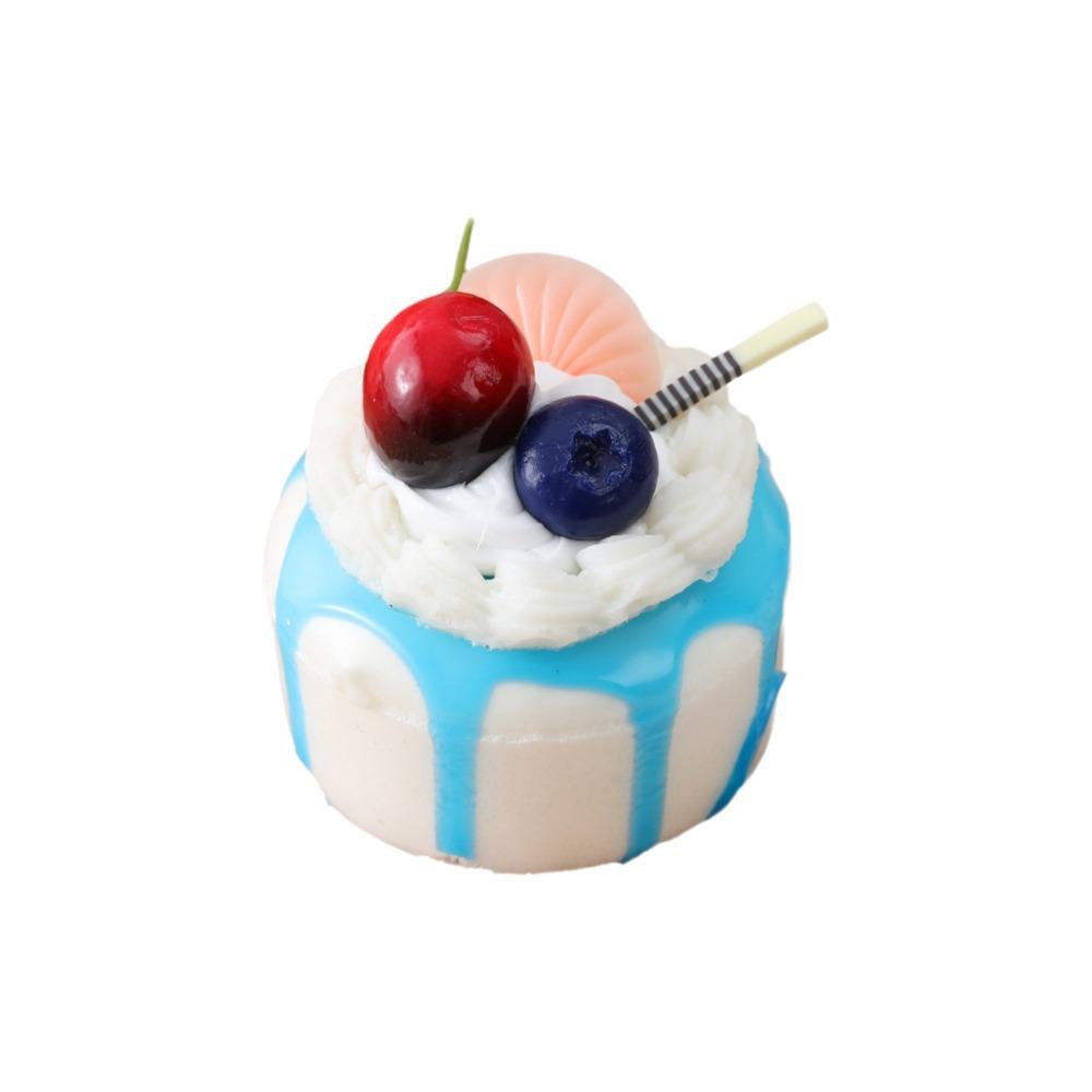 Soft Cake Squeeze Toy Cartoon Refrigerator Magnets New Mochi Squish Foam Toy Student