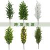 Имитация сосновой ветки, одинарное декоративное рождественское зеленое растение, украшение для внутренней цветочной композиции, аксессуары, имитация сосновых иголок