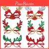 Festive Christmas Glasses For Adults And Kids With Colorful Reindeer Antlers And Bows For Parties
