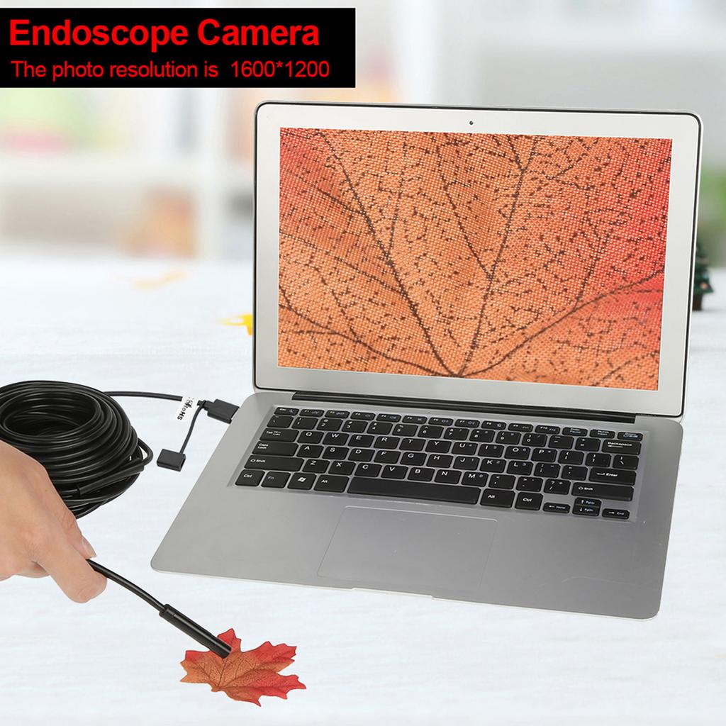 1pc Black 15Meter USB Endoscope with 2Megapixel Waterproof Camera for Pipe Car Inspection