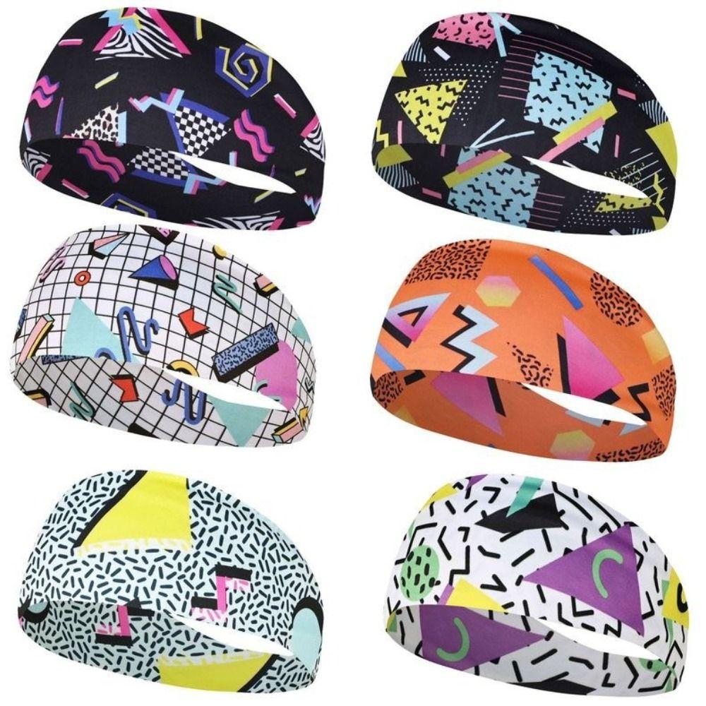 Retro Cycling Yoga Headband Absorbent Yoga Hair Bands New Head Sweat Bands  Men and Women