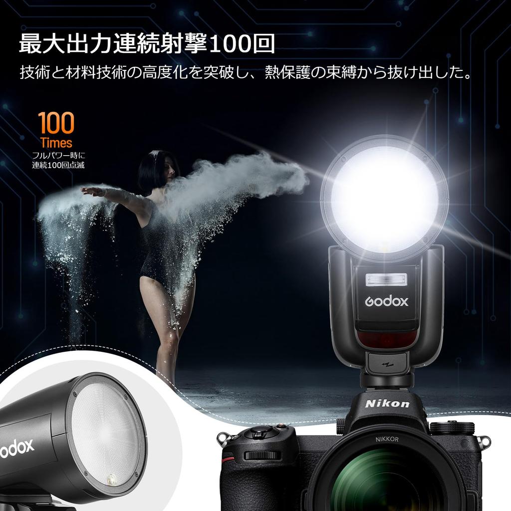 Сертифицированное соответствие GODOX Flash Strobe 76WS HSS Высокоскоростная синхронизирующая беспроводная круглая головка Speedlite Strobe Время перезарядки в секундах Nikon Nikon D5 D850 D750