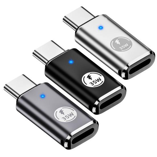 Адаптер для зарядки 35 Вт, зарядный PD, быстрая передача, высокоскоростной 8-контактный разъем «мама» на тип-C «папа», многоцелевой
