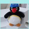 Charming Cartoon Penguin Plush Toy With Blue Hat Perfect For Photography Props
