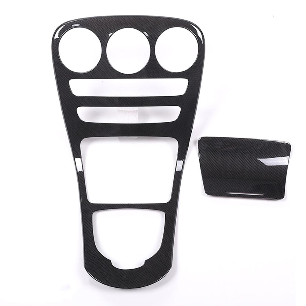 2 шт./компл. автомобильная центральная консоль рычага переключения передач крышка отделка карбоновый узор для Mercedes Benz C GLC 15-18