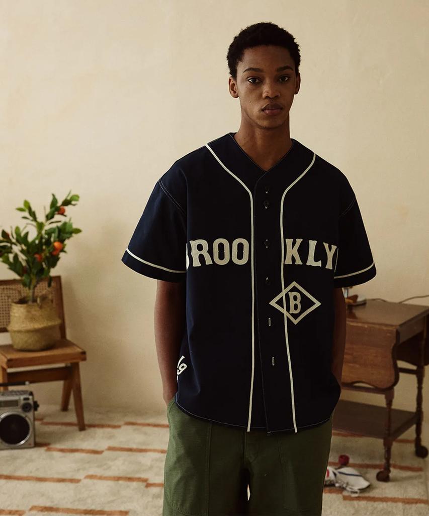 Zerolounge [Premium Japanese Material] Baseball Shacket Navy
