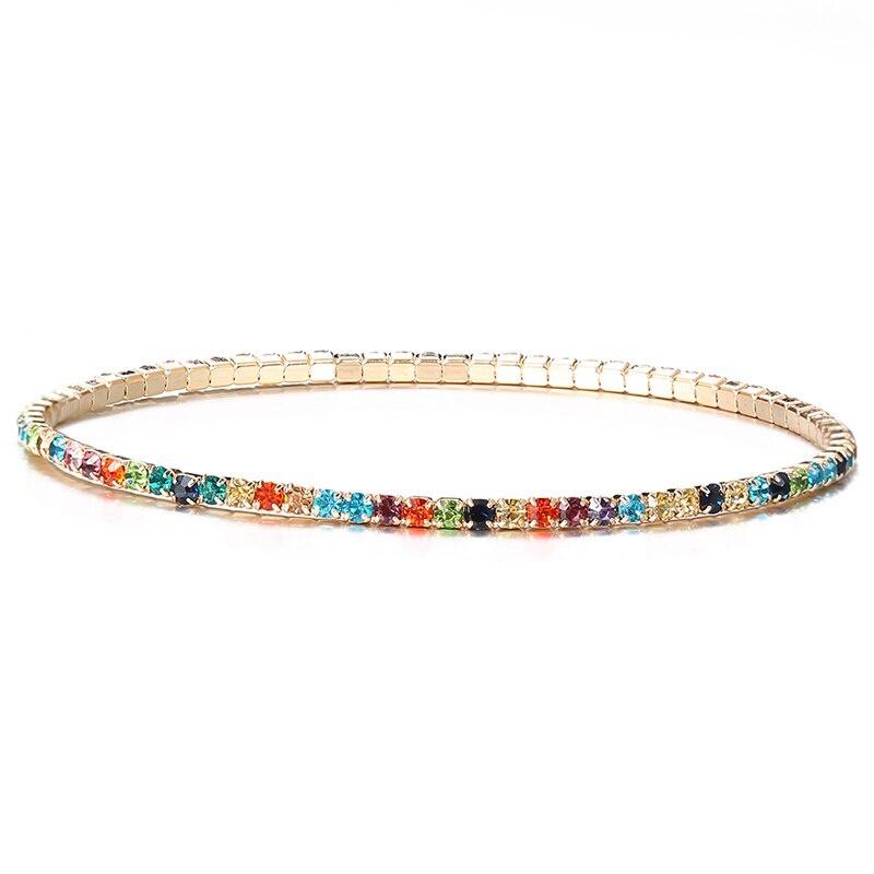 1Pc Bohemian Handmade Women Bracelet Vintage Ethnic Colorful Beads Elastic Bracelet Jewelry Gift