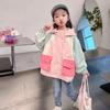 Girls Spring Fashion Hooded Jackets Coats Autumn Children Clothes New Casual Zipper Outerwear 1-12 Year Old