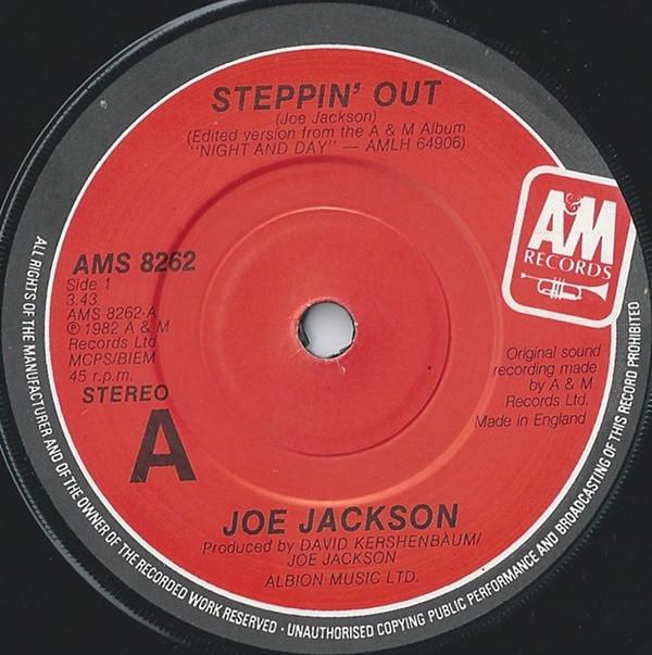 7-дюймовая пластинка JOE JACKSON Steppin Out AMS8262 AM 1982 UK Поп Б/у