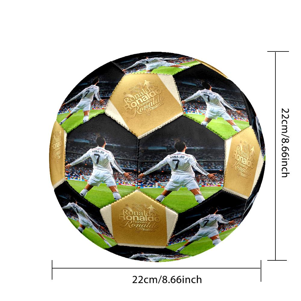 Ronaldo's Celebration Moment Size 5 Soccer Ball Machine Sewn Indoor/Outdoor Universal Football Soccer Accessory