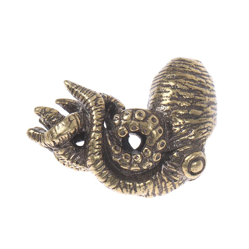 Retro Brass Sea Animal Octopus Pendant Diy Paracord Bracelets Necklace Accessori
