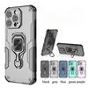 Для iPhone 16e 16 Pro Max Armor Case Magnetic Ring Stand Holder Shockproof Cover For Apple 15 Plus 14 13 Pro Phone Protect Shell Funda Capa