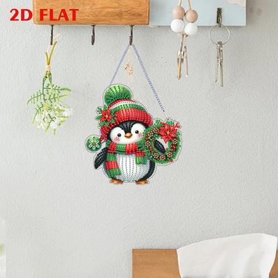 4 шт. Рождественская тематика 2D/Плоский набор для DIY Алмазной живописи Наборы Алмазного искусства для подвешивания Кулон Алмазное искусство DIY Домашний декор Подвеска