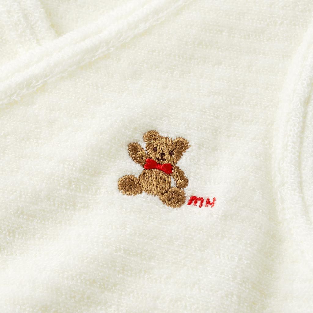 MIKI HOUSE Untwisted Yarn Short Vest for Boys and Made in Baby Girls, Newborn, Japan, Clothes, White, 50-70cm, 40-5716-498