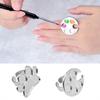 Mini Nail Art Polish Color Mixing Palette Grafting Plate Alloy Finger Ring Color Mixer Nail Accessories