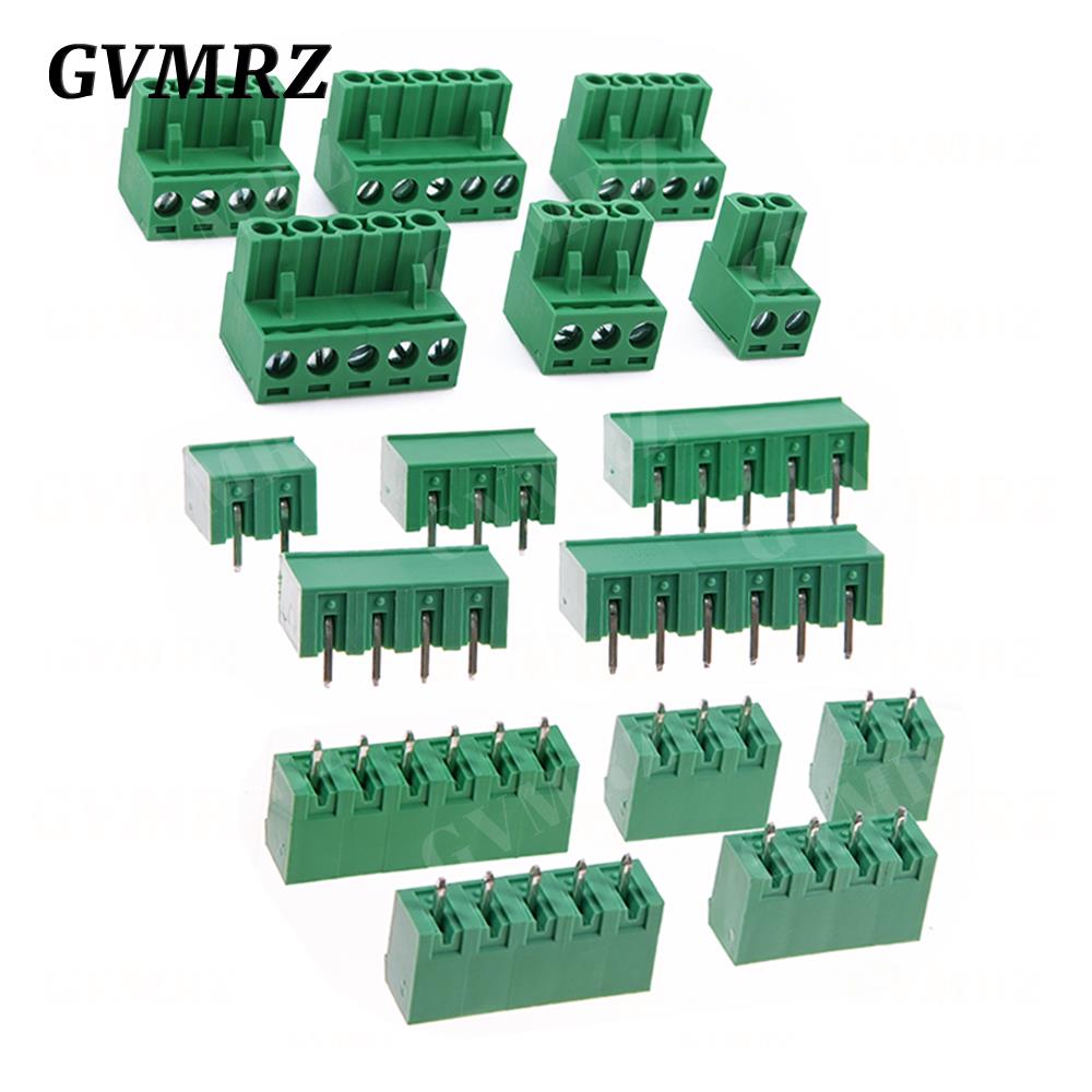 5Set/lot KF2EDGK Terminal Block Male Female 5.08 mm Plug-in Seal PCB Connector 2EDG PCB 2P 3P 4P 5P 6P 7P 8P 9P 10P 12P