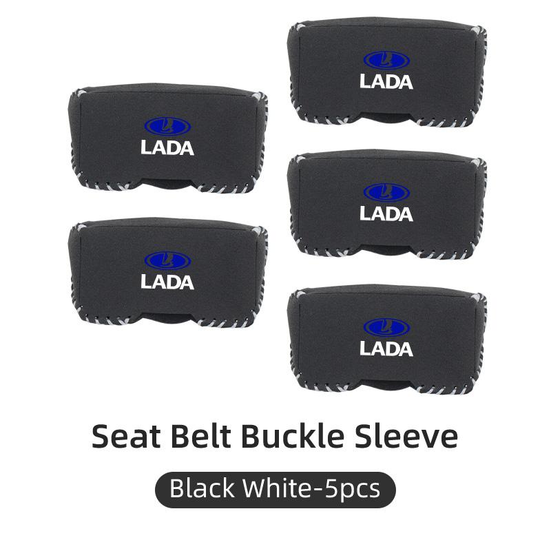 Car Suede Safety Belt Buckle Protector Cover Interior Accessories For Lada Priora Sedan Sport Kalina Granta Vaz Samara 2110 NN99