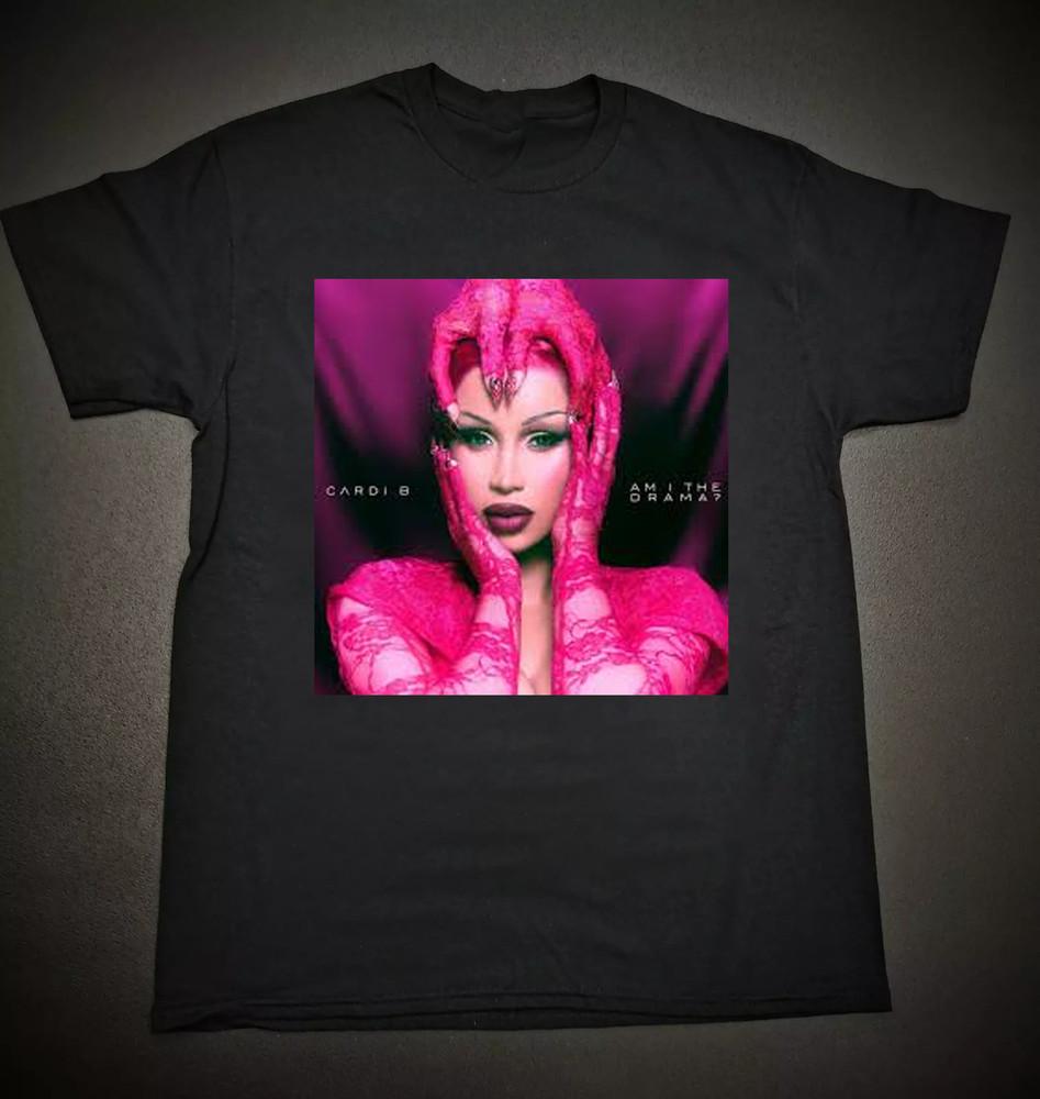 Cardi B Album "Am I The Drama?" Black Short Sleeve Unisex All Size Unisex T-Shirt