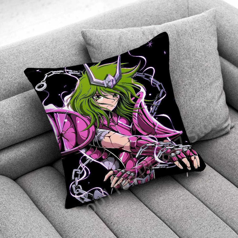 S-Saint Seiya Knights Zodiac Throw Pillow Case For 45X45Cm 40X40Cm 55X55Cm 50X50Cm 30X30Cm Square Car Pillowcase Shell
