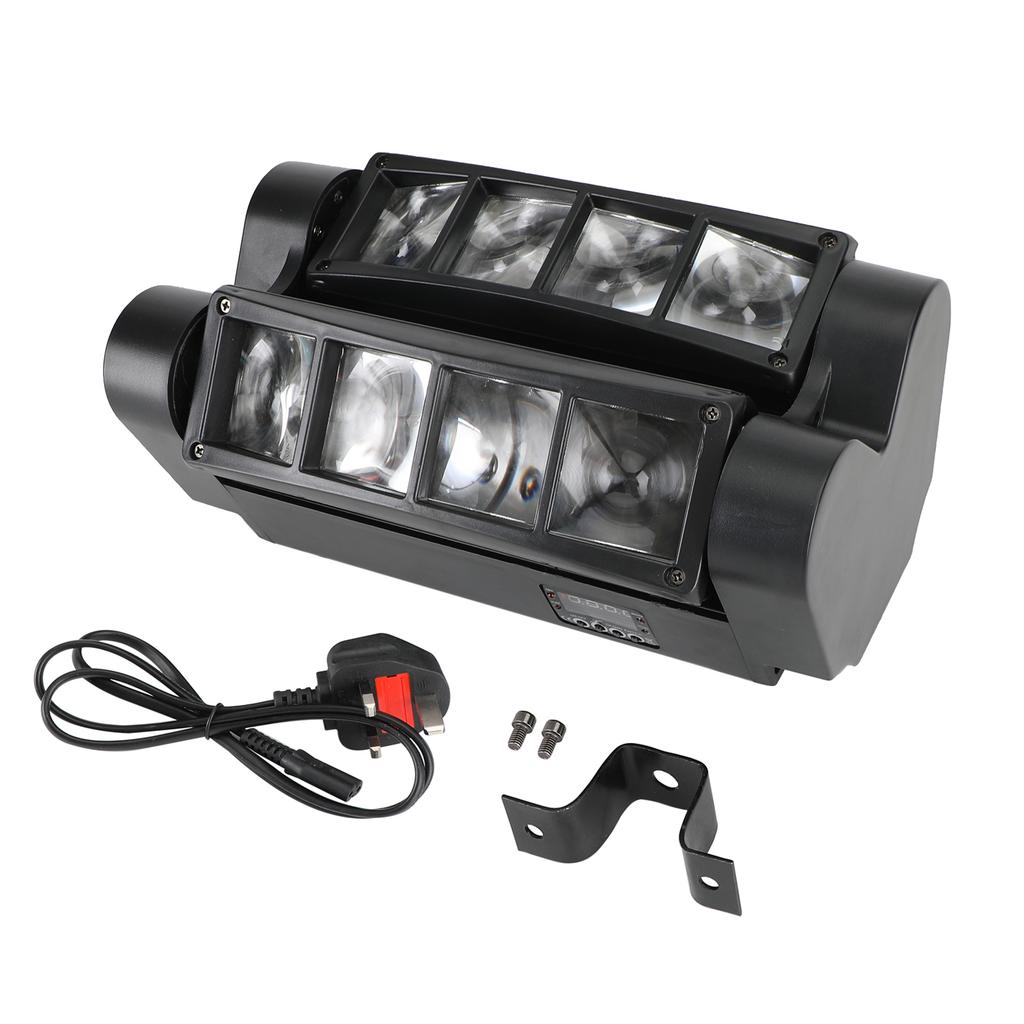 80W 8LED RGBW Spider Moving Head Stage Lighting Beam DMX Disco Party DJ Lighting