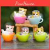 Cat Mug Collectible Pvc Blind Box Toy Creative Decor For Kids And Adults Spaces